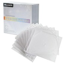 밀레니엄 CD DVD 1P 경질 투명 슬림 시디케이스 10장 50장 100장 CD케이스 DVD케이스 시디보관함, 03.경질 투명 슬림케이스 100장