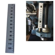 1pc cnc 밀링 머신 0-120mm 깊이 피드 로드 스케일 눈금자 브리지 포트 밀 부품용 알루미늄 b159 베스트 셀러, 한개옵션0