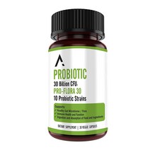 Ascendant Nutrition 300억 CFU 멀티 스트레인 프로바이오틱스 바실러스 서브틸리스 소화 및 면역 건강 지원 30 캡슐 USA 미국, 1개, 30개