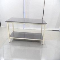 작업대 작업용테이블 책상 고정형탁자 포장다이 검수대, 진회색. 망비. 청그린.화이트