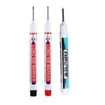 1/3Pcs 화이트 영구 페인트 펜 나무 바위 플라스틱 가죽 유리 스톤 금속 캔버스 세라믹 깊은 구멍 마커 0.7/1/2.5mm, 16 black-red-white