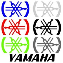 오토바이크 자동차량용 야마하 반사스티커 좌우1세트, 반사화이트