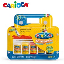 까리오까_템페라_5색/아동미술 워셔블물감 불투명물감, 까리오까_템페라_5색