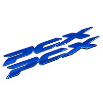 2021 혼다 PCX125 튜닝 로고 스티커 3D 데칼 엠블럼, Blue - 블루