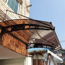 캐노픽스 1500X2100 캐노피 렉산 빗물받이 차양막 차광막 현관 상가 테라스 어닝, 검정틀 그린렉산