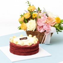 유어버스데이 밀키로랑바구니+뚜레쥬르 레드벨벳케익