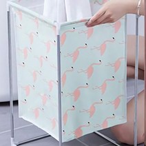 스텐 대용량 아기 빨래통 철제 바구니 분리수거함