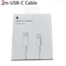 고속 충전기 무선 아이폰 8 플러스 X XS 11 12 용 애플 케이블용 오리지널 20W USB-C 전원 어댑터 13 미니, 05 2M - USB-C Cable