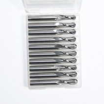 Cnc 솔리드 카바이드 텅스텐 엔드 밀 목공 밀링 커터 2 플루트 볼 노즈 릴리프 조각 6mm x 17mm-10개, 한개옵션0