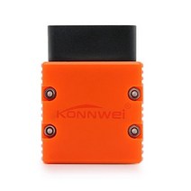 자동차 진단기 Konnwei kw902 elm327 v1.5 칩 pic18f25k80 obd2 스캐너 elm 327 obdii kw902 코드 리더 안드로이드 windows, 주황색