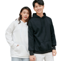 남녀공용 커플 후드 티 코디 10대 20대 30대 남성 여성 봄 가을 겨울 무지 기본 루즈핏 오버핏 티셔츠
