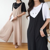 하늘바라기 여성용 브리 찰랑 와이드 점프수트