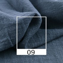 한복원단 한복천 부드러운 린넨 코튼 원단 50x130cm 소재 순수 천연 아마 바느질 D, 09 Dark blue