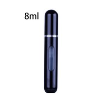 5ml/8ml Refillable Perfume Spray Bottle Perfume Atomizer Empty Cosmetic Containers Travel Mini Alumi, 8ml black