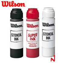 윌슨 라켓 잉크 스텐실 잉크 블랙/레드/화이트, 화이트