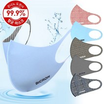 비크론 은나노 대형 마스크 스카이 블루 1p/개별포장/비말 황사 패션 덴탈마스크, 1개