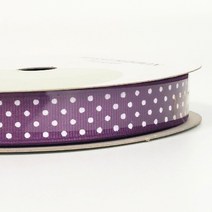 리본벨리 땡땡이 골직 리본 15/25mm 16yd 선물 포장 리본 공예 DIY, 25mm, 29.포도주