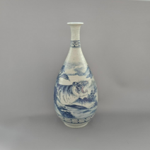 여주 도자기 분청 호랑이 그림 항아리 단지 장식품 외국인선물