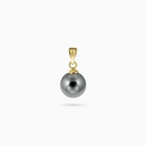 에버링 14K 금 펜던트 흑진주 그레이스펄 8mm_PPEE4101 Gold Pearl Gift
