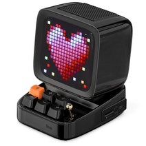 디붐디토 레트로 내손안에 픽셀 아트 /휴대용 블루투스 휴대용 스피커 알람 시계 diy led 홈 조명 장식 디스플레이 보드 빠른배송, 협력사, 검은 색