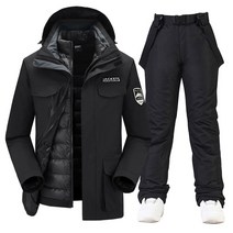 남성 스키 보드 복 세트 브랜드 겨울 따뜻한 방수 야외 스포츠 스노우 재킷과 바지 핫 장비 스노우 다운 재킷