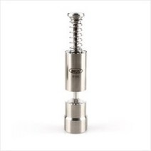 신도 제우스 페퍼밀 스텐 KDS-S10D 소금 후추 조미료 글라인더 누름 형식 투명 용기 재료 확인 업소용 가정용