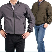 중년남성 봄 가을 바람막이 아빠옷 항공 저퍼 캐주얼 아우터