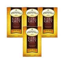 트와이닝 홍차 얼 그레이 40g 20티백 Twinings Black Tea Earl Grey, 4팩