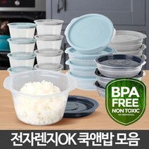 전자렌지 냉동 냉장 집밥 소분 밀폐용기 주방잡화 그릇쇼핑몰, 쿡앤밥275ml 네이비그레이 13p, 1개