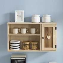 원목 단문와이드 벽선반 수납장, 03.와이드_철망(GN14S)