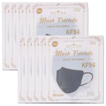 해호 장도연마스크 kf94(중형) 블랙 10개, 단품