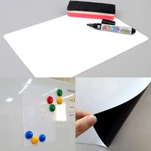 붙이는화이트보드 고무자석화이트보드 작은화이트보드 A4 냉장고 화이트보드