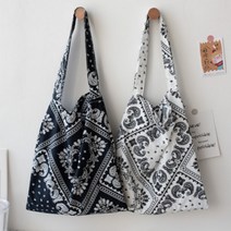 델룩 반다나 페이즐리 보부상가방 연예인 에코백 보부상백