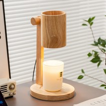 나무 양키캔들워머 따뜻하고 부드러운 향기 빛 침실 침대 옆 무드등, 1, Timing switch, UK Plug