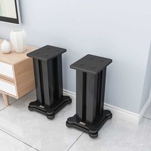 스피커 삼각대 받침대 오디오 스탠드 바닥선반, 블랙 25x30x20 하이페어