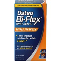 Osteo Bi-Flex Triple Strength5 비타민 C 함유 글루코사민 콘드로이틴 관절 건강 보조제 코팅 정제 120개, [04] 120개(1팩)