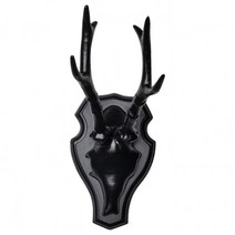 이케아 GÅRDSTÅNGA 고르스통아 벽장식 Horns 블랙 34 cm