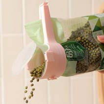 주방잡화 주둥이 집게 밀봉 밀폐 클립 다용도홀더, 핑크(a)