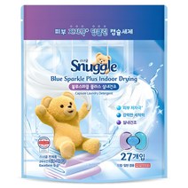 스너글 블루스파클 플러스 실내건조 캡슐세제, 27개입,…