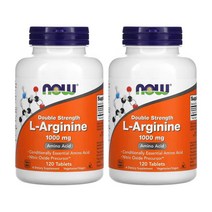 나우푸드 엘아르기닌 L-아르기닌 1 000 mg 120정 2팩
