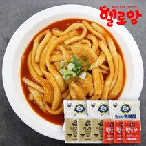 헬로맘 떡볶이 1260g 6인분 (순한맛 보통매운맛 매운맛 김치맛), 납작떡볶이(순한맛3)