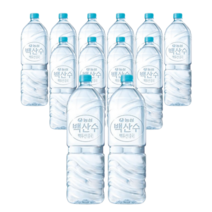 백산수2리터 무라벨 생수 백두산물 청정암반수, 36개, 2L