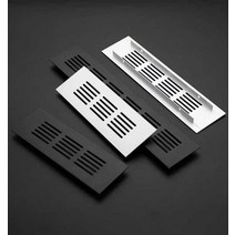 환기그릴 환기 환기구 흰색 합금 AL 덕트 알루미늄 원형 스테인레스 커버 플레이트, 실버 80x450mm