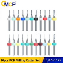 니블러 절단기 드릴 무선 Cspe 10pcs 옥수수 와 밀 0.5-3.175mm 카바이드 PCB 밀링 커터 3.175mm 생크 CNC 조각 기계 와밀, 10개 3.0mm, 10개