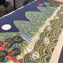 [본그라미] 일월오봉도 민화 도안 모음 민화 그리기 본 DIY그림그리기, (1) 일월오봉도 병풍, 대형