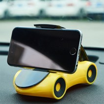 DND마켓 차량용 휴대폰거치대 회전형 (주)존글로벌, 옐로우, 1개