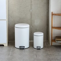 [MODERN HOUSE 중계점] WOW 무소음 라운드 페달 휴지통 3+12L 화이트 CL1322016