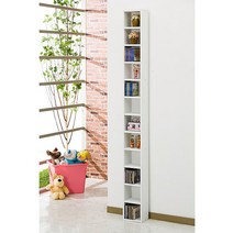 [아트박스 POOM/포메리트] 타워형 틈새 CD장 12칸, 엔틱