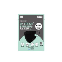 풍림파마텍 닥터프레시 새부리형 2D KF94 중형 검정색, 1개입, 90개