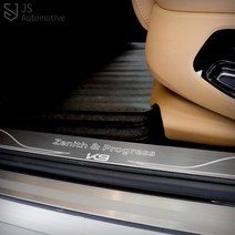 [JS AUTOMOTIVE] 기아 더뉴K9 카본메탈 도어스텝 튜닝몰딩패드 인테리어 악세사리 발판 커버 엠블럼 스티커 용품, AL실버